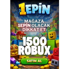 1Epin 1500 Robux Oyun Pinleri - USD Para Birimi İle Güvenilir Satın Alma