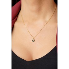 Fiyonk Kuyumculuk 14 Ayar Altın Küp Zincirde Pati Kolye Ucu