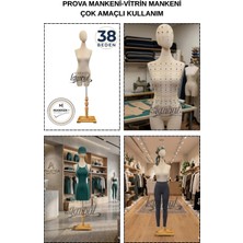 Manken İstanbul 38 Beden Hem Prova - Hem Ürün Sergileme - Hem Fotoğraf Çekimi Için Iğne Batan Kafalı Terzi Mankeni