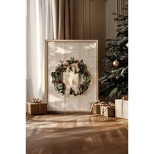 Artavessa Tek Parça Gerçek Ham Ahşap Çerçeveli Yılbaşı(New Year) Temalı Tablo - Model 93