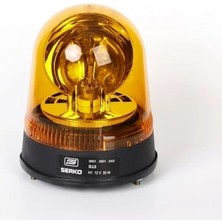 Serdar Plastik Serko Standart Udl Döner Lamba Komple 12 Volt Sarı 0001.3001.002