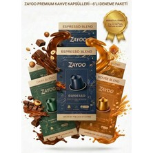 Nespresso Original Uyumlu Alüminyum Kapsül 6’lı Deneme Paketi -Espresso/dark/house Blend - 60 Kapsül