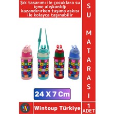 Wintoup #sumatarası Ofis Okul Çocuk Su Içme Alışkanlığı Eğitici Matematik Oyunlu Pipetli Askılı Su Matarası