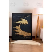 Artavessa Tek Parça Siyah Çerçeveli Tablo - Artplstksyh5