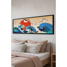 Artavessa Tek Parça Siyah Çerçeveli Panoramik Tablo - Artsyhmdfyty1