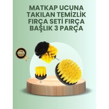 Popüler Sepet Banyo ve Mutfak Için Matkap Ucu Temizlik Fırçası 3’lü Set