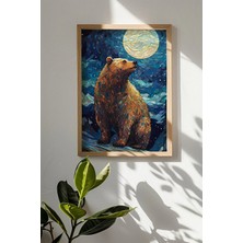 Artavessa Tek Parça Gerçek Ham Ahşap Çerçeveli Mosaic Temalı Tablo - Model 6