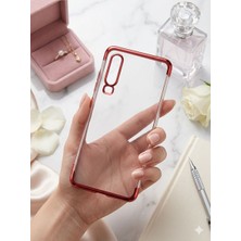 Cepustik Telefon Aksesuarları Huawei P30 Kılıf Dört Köşeli Lazer Silikon Kılıf