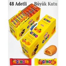 Emrah Gültekin Cino Sütlü Çikolata Kaplı Meyve Bar Kayısı Portakal Karışık 48X18G Büyük Paket Yerli Üretim