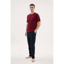 Kly Battal Midi Yaka Erkek Pijama Takımı 2209B