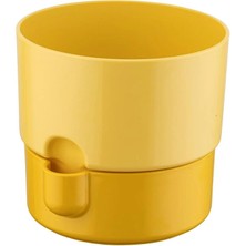 Poliwork Yuvarlak Saksı Su Hazneli Kahve 2 Lt 160*150 mm