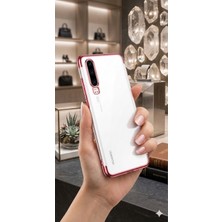 Cepustik Telefon Aksesuarları Huawei P30 Kılıf Dört Köşeli Lazer Silikon Kılıf