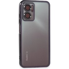 Uravas Store Redmi Note 11E Kılıf Lensli Silikon - Mor