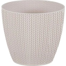 Serinova Sümela Örgü Desenli Saksı  5 Lt