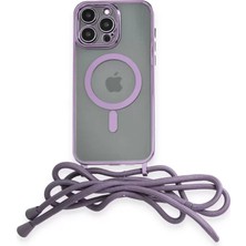 Uravas Store Iphone 13 Kılıf Divo Askılı Magsafe Kapak - Lila