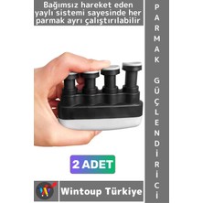 Wintoup #elyayı Fizyoterapi Müzisyen Gitar Piyano Parmak El Bilek Güçlendirici Yaylı Egzersiz Aleti 2 Adet