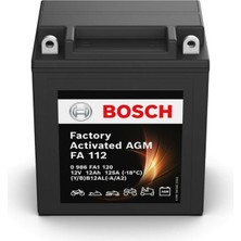 Motostart Bosch Fa 112 YB12AL-A2 12 V 12 Amper Bmw F650 Gs 1993-2007 (Tek Silindir) Akü