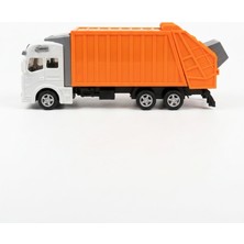 Farbu Oyuncak 19 cm Çek-Bıraklı Çöp Boşaltma Haznesi Açılan Çöp Kutulu Çöp Kamyonu Oyuncak Araba