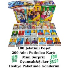 Emrah Gültekin Sporcu 2 Devre Futbolcu Kartları 100 Poşet 200 Adet Büyük Koleksiyon Seti Hediyeli Joker Bul Kazan Oyun Kağıtları
