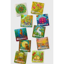 Art Terapi Mandala Yayınları Cep Boy Mandala Büyükler Için Boyama Kitabı 10'lu Set