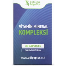 Extreme Adipoplus Vitamin Mineral Kompleksi 30 Kapsül | Takviye Edici Gıda | Günlük Kullanıma Uygun Vitamin ve Mineral Formülü