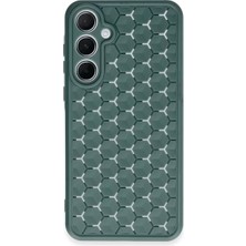 Uravas Store Galaxy A15 4g Kılıf Petek Silikon Kapak - Koyu Yeşil