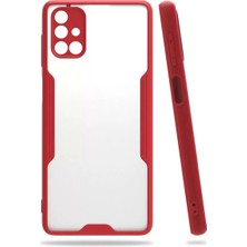 Uravas Store Galaxy M51 Kılıf Platin Silikon - Kırmızı