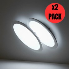 K2 Kdl 407 Slim LED Panel 2'li Spot Gömme 24W 1920 Lümen - BEYAZ-6500K