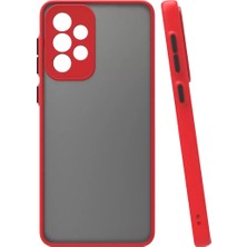 Uravas Store Galaxy A23 4g Kılıf Montreal Silikon Kapak - Kırmızı