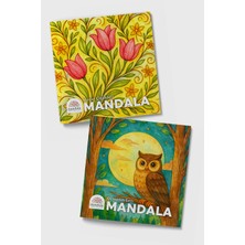 Art Terapi Mandala Yayınları Yetişkinler Için Mandala Boyama Kitabı Cep Boy 2'li Set