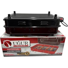 Uğur Elektrikli Izgara Krom Rezistanslı Barbekü Dumansız-Kokusuz 1400 Watt
