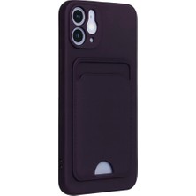 Uravas Store Iphone 12 Kılıf Kelvin Kartvizitli Silikon - Derin Mor