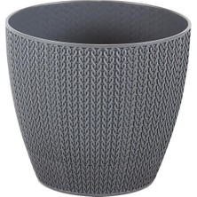 Serinova Sümela Örgü Desenli Saksı 2.5 Lt