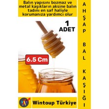 Wintoup #balkaşığı Doğal Ahşap Tat Yapı Bozmayan Özel Kanallı Tasarım Reçel Pekmez Mini Bal Kaşığı 6.5 cm