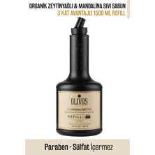 Olivos Ambrosia Nectar Zeytinyağlı Mandalina Kokulu Sıvı Sabun Refill 1500 ml (3X500 Ml) Ekonomik Paket