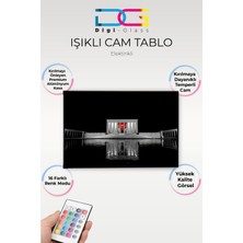 Yanardağ Modern Işıklı Anıtkabir Tasarımlı Cam Tablo