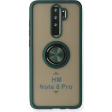 Uravas Store Redmi Note 8 Kılıf Montreal Yüzüklü Silikon Kapak - Yeşil