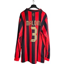 Alaturka Mix Milan Özel Tasarım Uzun Kol Maldini Yetişkin Forması Kırmızı