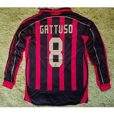 Alaturka Mix Ac Mılan 2006/07 Uzun Kol Kırmızı [ Gattuso ] Yetişkin Forması