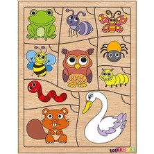 Toptoys Bil Bakalım Kim Nerede Yaşar ? Ahşap Eşleştime Puzzle