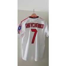 Alaturka Mix 2003-04 Isimsiz Ac Milan Away Shirt Opel #7 Shevcenko Yetişkin Forması