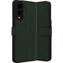 Uravas Store Galaxy S25 Edge S Kapaklı Kılıf - Koyu Yeşil