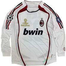 Alaturka Mix Ac Milan 2007 Isimsiz Şampiyonlar Ligi Finali Beyaz Uzun Kol Maç Forması