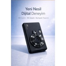 FaroxTech Yeni Nesil 4K Ultra Hd Dijital Fotoğraf Makinesi – 16X Zoom Özellikli Profesyonel Vlog Kamerası