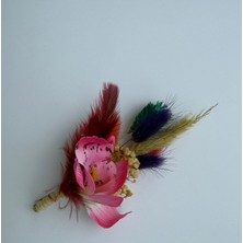 Bivalvia Accessories Pembe Lilyum Damat Yaka Çiçeği