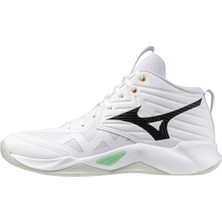 Mizuno Wave Momentum Pro Mıd Erkek Voleybol Ayakkabısı Beyaz