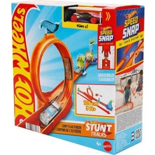 Mattel Hot Wheels Stunt Track Loop Flag Finish
