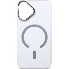 iPhone 17 Uyumlu Beyaz Magsafe Kılıf