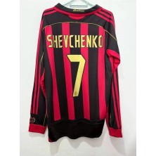 Alaturka Mix Ac Mılan 2006/07 Uzun Kol Kırmızı [ Shevchenko ] Yetişkin Forması