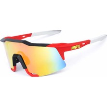 Xbyc G4681 %100 Bisiklet Sürüş Gözlüğü Polarize Cam Yarı Çerçevesiz Spor Gözlüğü UV400 Lens Siyah